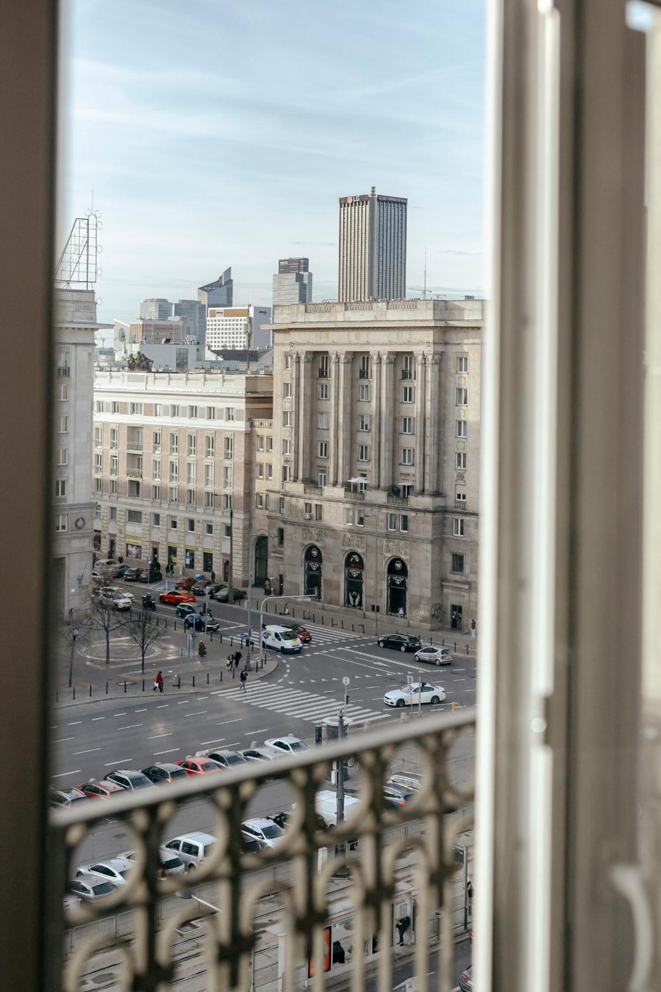 Plac Konstytucji 6 Orange - Apartament Dla 4 Osob - Bezplatny Parking - Free Parking - Piekny Widok Na Panorame Warszawy ワルシャワ エクステリア 写真