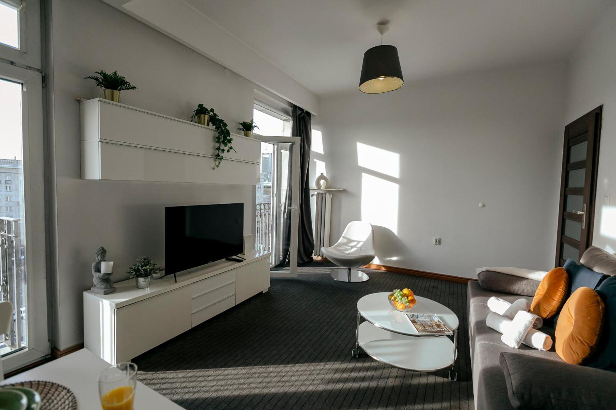 Plac Konstytucji 6 Orange - Apartament Dla 4 Osob - Bezplatny Parking - Free Parking - Piekny Widok Na Panorame Warszawy ワルシャワ エクステリア 写真